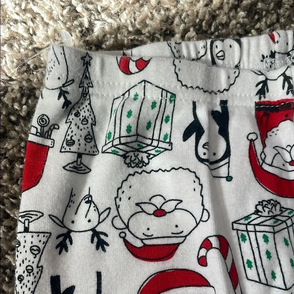 Carter's Red and Black Santa Print Pajama Bottoms